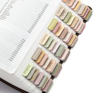 Boho Bible Tabs | Gracia y Cafe Set of 75 Tearproof Bible Tabs